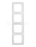 Ramă - 4 module - montaj vertical - alb lucios - Berker S.1 - 10148989