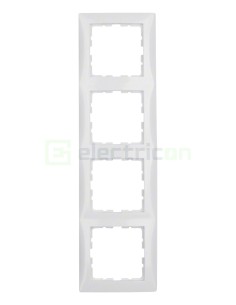 Ramă - 4 module - montaj vertical - alb lucios - Berker S.1 - 10148989
