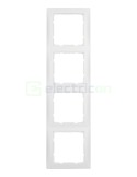 Ramă - 4 module - montaj vertical - alb polar mat - Berker S.1 - 10149909