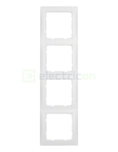 Ramă - 4 module - montaj vertical - alb polar mat - Berker S.1 - 10149909