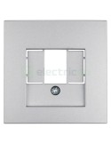Ramă - 1 modul - decupaj TAE - gri lucios - Berker S.1 - 10331404