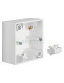 Doză aparataj - montaj aparent - 1 modul - 83x83x42 mm - alb lucios - Berker S.1, 10418989