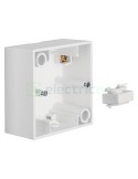 Doză aparataj - montaj aparent - 1 modul - 83x83x42 mm - alb mat - Berker S.1, 10419909