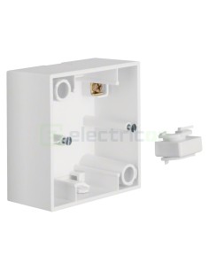 Doză aparataj - montaj aparent - 1 modul - 83x83x42 mm - alb mat - Berker S.1, 10419909