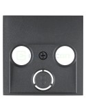 Ramă - 1 modul - decupaj 2/3 găuri Radio/TV - antracit mat - Berker S.1 - 12031606
