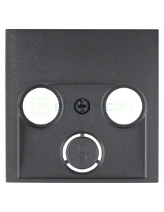 Ramă - 1 modul - decupaj 2/3 găuri Radio/TV - antracit mat - Berker S.1 - 12031606