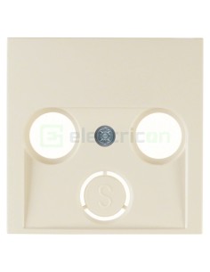 Ramă - 1 modul - decupaj 2/3 găuri Radio/TV - bej lucios - Berker S.1 - 12038982