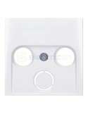 Ramă - 1 modul - decupaj 2/3 găuri Radio/TV - alb lucios - Berker S.1 - 12038989