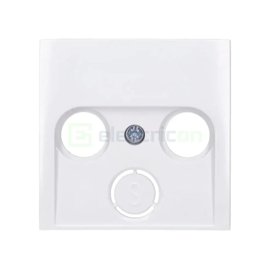 Ramă - 1 modul - decupaj 2/3 găuri Radio/TV - alb lucios - Berker S.1 - 12038989