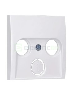 Ramă - 1 modul - decupaj 2/3 găuri Radio/TV - alb lucios - Berker S.1 - 12038989 2