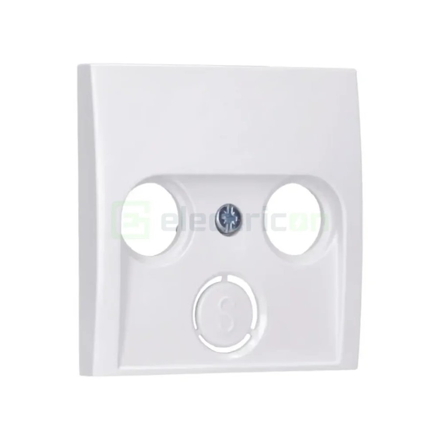 Ramă - 1 modul - decupaj 2/3 găuri Radio/TV - alb lucios - Berker S.1 - 12038989