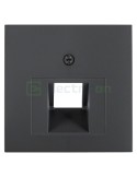 Ramă - 1 modul - priză rețea 2 canale - antracit mat - Berker S.1 - 14071606