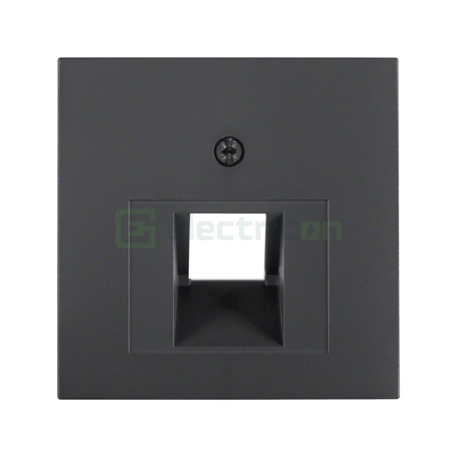Ramă - 1 modul - priză rețea 2 canale - antracit mat - Berker S.1 - 14071606