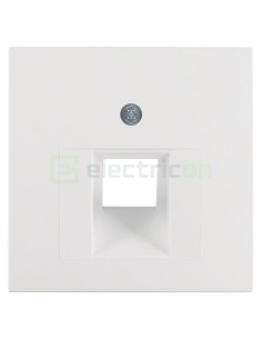 Placă centrală - pentru priză FCC - alb mat polar, Berker S.1/B.3/B.7 - Hager 14071909