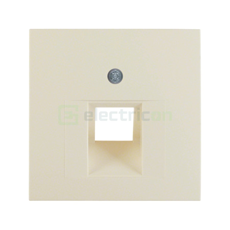 Ramă - 1 modul - priză rețea 1 canal - bej lucios - Berker S.1 - 14078982