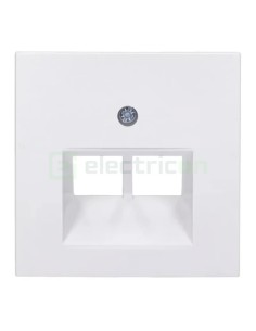 Ramă - 2 module - priză dublă rețea/TV - alb - Berker S.1 - 14091909