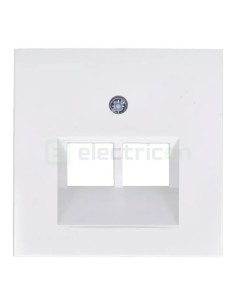 Ramă - 1 modul - priză rețea 2 canale - alb lucios - Berker S.1 - 14098989