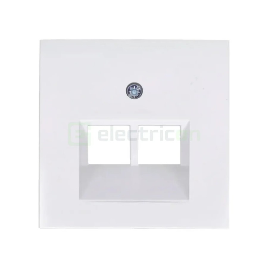 Ramă - 1 modul - priză rețea 2 canale - alb lucios - Berker S.1 - 14098989