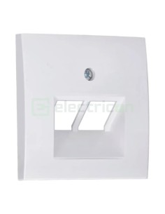 Ramă - 1 modul - priză rețea 2 canale - alb lucios - Berker S.1 - 14098989 2