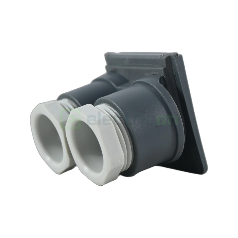 Presetupă - metrică dublă pentru intrare cablu filet M20 x 1.5 IP55 gri Berker W.1 - Hager WNA700