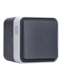 Întrerupător simplu cap-scară - 10AX 250V exterior gri IP55 - Berker W.1 30763505