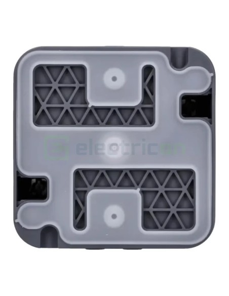 Întrerupător simplu cap-scară - 10AX 250V exterior gri IP55 - Berker W.1 WNC011
