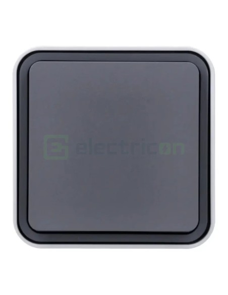 Întrerupător simplu cap-scară - 10AX 250V exterior gri IP55 - Berker W.1 WNC011