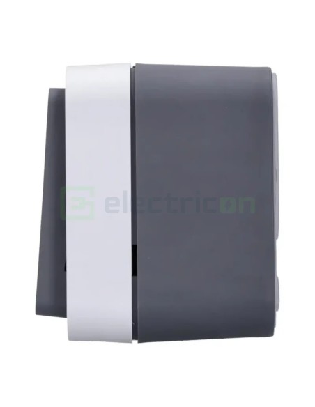 Întrerupător simplu cap-scară - 10AX 250V exterior gri IP55 - Berker W.1 WNC011