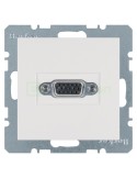 Modul priză video - VGA - mufă D 15 pini - Berker S.1 - alb mat - 3315401909