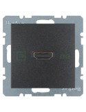 Modul priză video - HDMI - v1.3 DeepColor - Berker S.1 - antracit mat - 3315421606