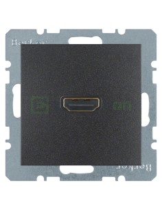Modul priză video - HDMI - v1.3 DeepColor - Berker S.1 - antracit mat - 3315421606