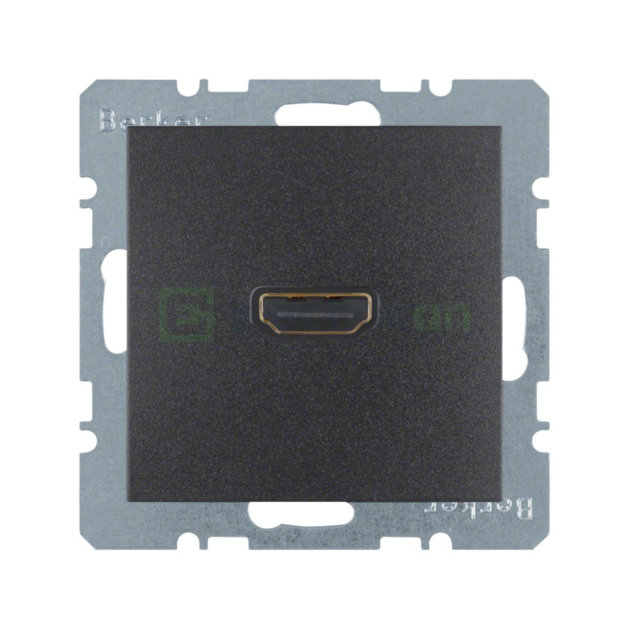 Modul priză video - HDMI - v1.3 DeepColor - Berker S.1 - antracit mat - 3315421606