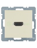 Modul priză video - HDMI - v1.3 DeepColor - Berker S.1 - bej lucios - 3315428982