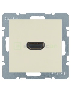 Modul priză video - HDMI - v1.3 DeepColor - Berker S.1 - bej lucios - 3315428982
