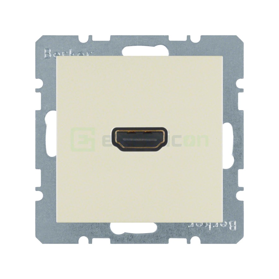 Modul priză video - HDMI - v1.3 DeepColor - Berker S.1 - bej lucios - 3315428982