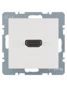 Modul priză video - HDMI - v1.3 DeepColor - Berker S.1 - alb lucios - 3315428989