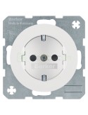 Priză - Schuko - serie R.1/R.3 - alb polar lucios - Berker - 41232089
