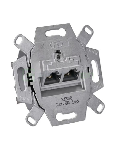 Modul priză date simplă - RJ45 Cat.6a - 8 poli - încastrat - Berker - WDF410862