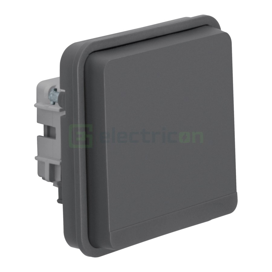 Priză - Schuko - capac - încastrat - antracit - IP55 -Berker W.1 - WNA140