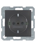 Priză - Schuko - încastrat protecție atingere - antracit mat - IP20 - Berker S.1 - 47231606