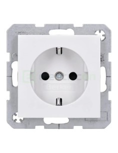 Priză - Schuko - protecție copii - Berker S.1 - alb lucios - 47238989