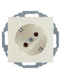 Priză - Schuko - încastrat înclinație 45° - bej lucios - IP20 - Berker S.1 - 47278982