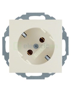 Priză - Schuko - încastrat înclinație 45° - bej lucios - IP20 - Berker S.1 - 47278982