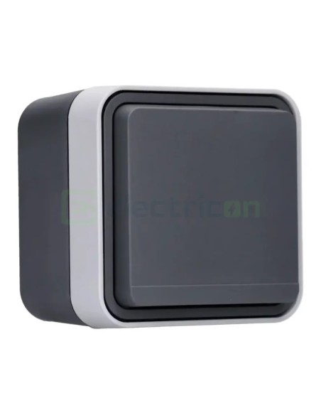 Priză - Schuko - capac - aplicat - gri antracit - IP55 - Berker W.1 - WNC140