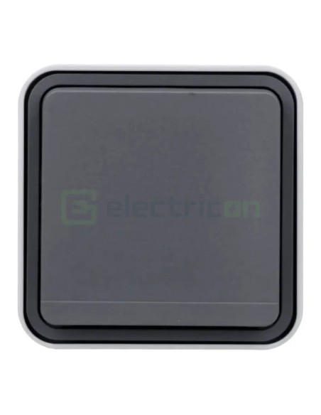 Priză - Schuko - capac - aplicat - gri antracit - IP55 - Berker W.1 - WNC140