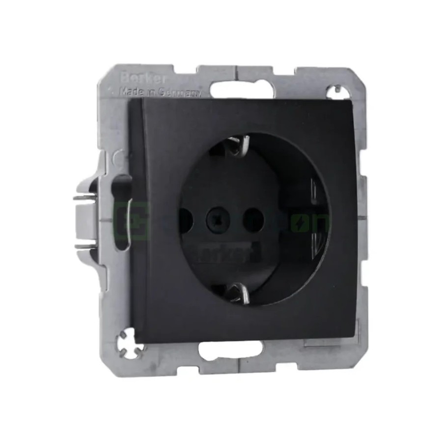 Priză - Schuko - încastrat - antracit mat - IP20 - Berker B.3/B.7 - 47431606