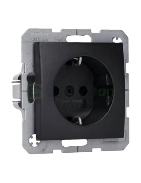 Priză - Schuko - încastrat - antracit mat - IP20 - Berker B.3/B.7 - 47431606