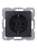 Priză - Schuko - încastrat - antracit mat - IP20 - Berker B.3/B.7 - 47431606