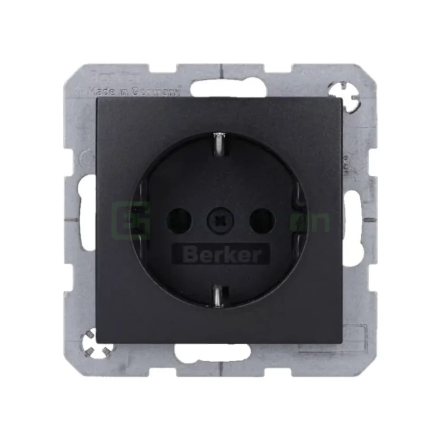 Priză - Schuko - încastrat - antracit mat - IP20 - Berker B.3/B.7 - 47431606