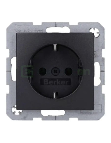Priză - Schuko - încastrat - antracit mat - IP20 - Berker B.3/B.7 - 47431606